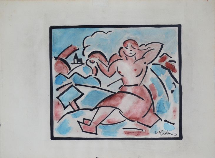 Sedící děvče (Píseň venkova, Léto, Venkovanka) - 1